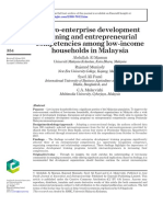 Micro-Enterprise Development Training and Entrepreneurial Competencies Among Low-Income Households in Malaysia