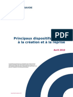 Notice - Dispositifs D Aides À La Création Et À La Reprise