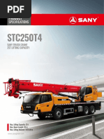 SANY STC500 50 Ton Crane Load Chart | PDF | Crane (Machine)