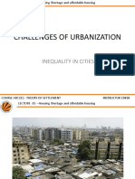 Challenges of Urbanization: Inequality in Cities