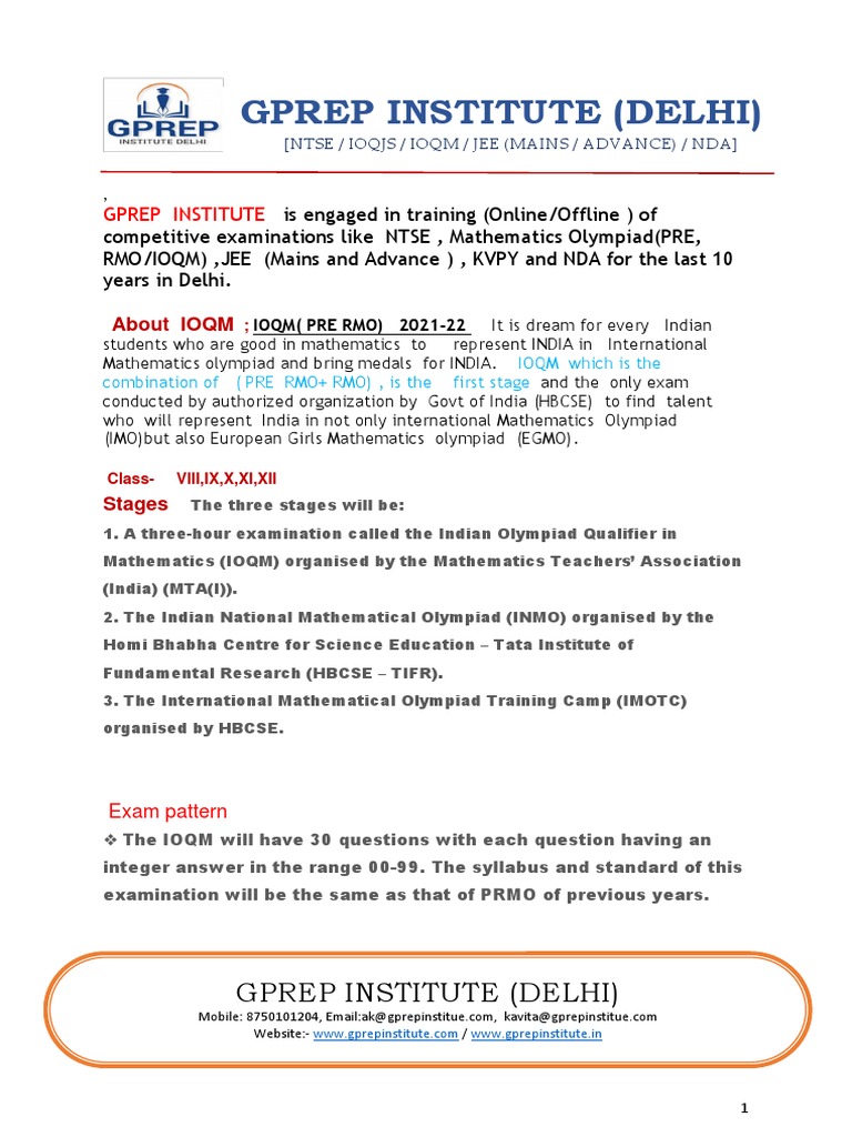 Gprep Institute | PDF | Educational Assessment And Evaluation ...