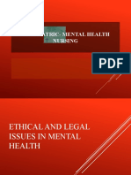 Ethical and Legal Issues in Mental Health - Human Rights Issues