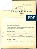 CIRCULAIRE N°8 -1935- SERVICE TELEGRAPHIQUE ET TELEPHONIQUE