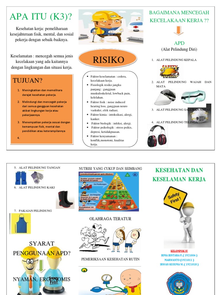 Leaflet Potensi Bahaya Dan Resiko Kerja Pdf