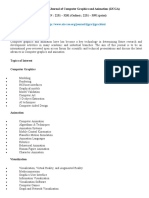 International Journal of Computer Graphics and Animation (IJCGA)