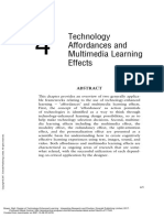 Design of Technology-Enhanced Learning Integrating... - (Chapter 4 Technology Affordances and Multimedia Learning Effects)