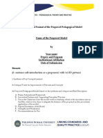 PED701 - Proposed Pedagogical Model
