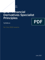 SP6 - Financial Derivatives Specialist Principles: Syllabus