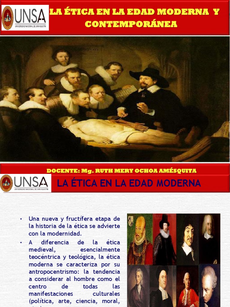 Semana 5 - La Etica en La Edad Moderna y Contemporánea | PDF | Immanuel ...
