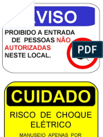 Placas SOMENTE PESSOAL AUTORIZADO