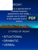 Is A Special Kind of Contrast Between Appearance and Reality - Usually One in Which Reality Is The Opposite From What It Seems