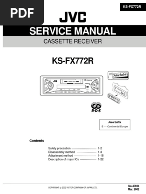 JVC KS -FX772R Service Manual