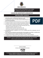 Concurso Público Assistente Legislativo Queluzito