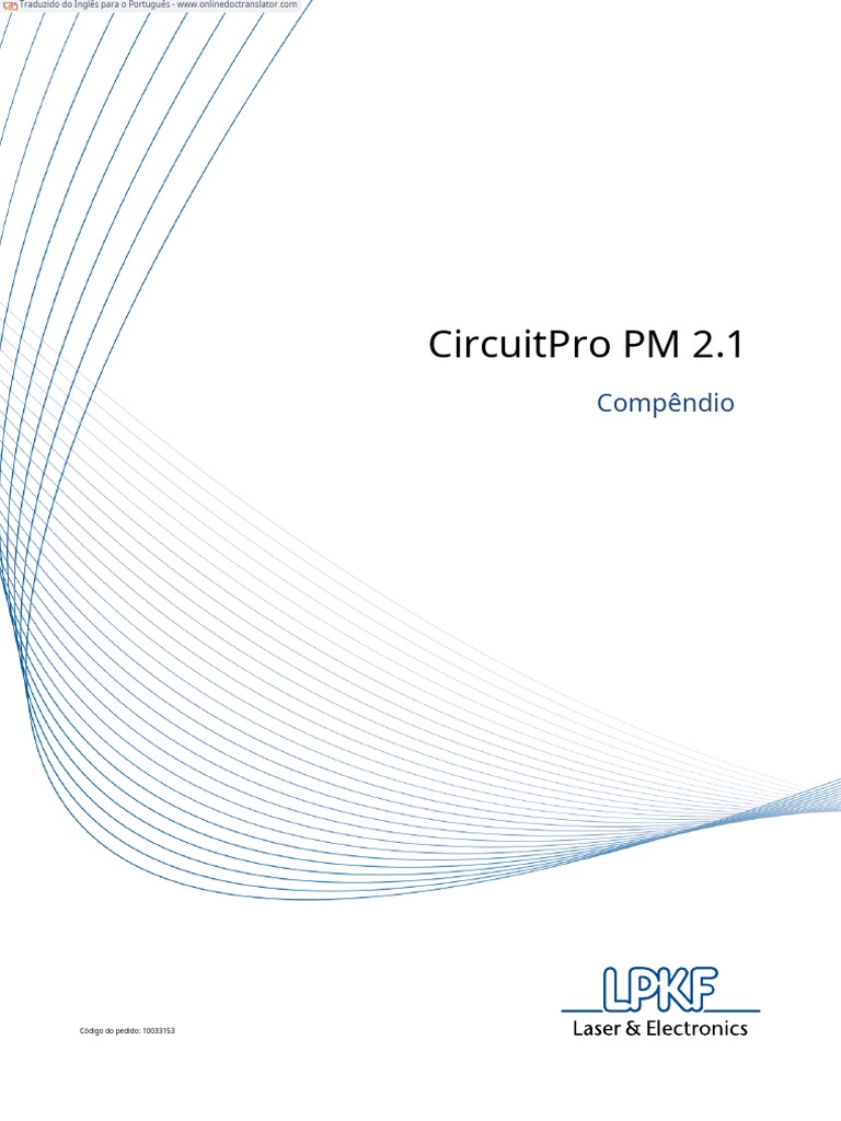Manual Traduzido CircuitPro 2.1.x Pgs 1 A 30 Download grátis PDF