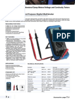 Digital Multimeters/Clamp Meters/Voltage and Continuity Testers