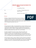 Informe Sobre La Situación Caótica en La Que Vive El Barrio 27 de Febrero