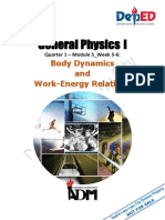 General Physics I: Body Dynamics and Work-Energy Relations