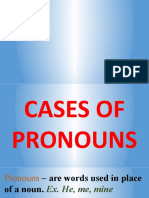Cases Pronouns