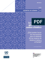 La Igualdad de Género Ante El Cambio Climático