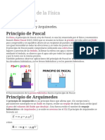 Fundamentos de La Física - Principio de Pascal y Arquímedes.