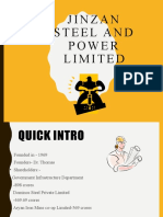 JinZan Steel and Power Limited