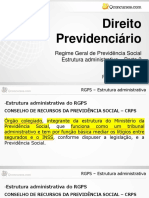 Estrutura administrativa do Regime Geral de Previdência Social: Conselho de Recursos da Previdência Social e Instituto Nacional do Seguro Social