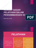 KONSEP DASAR PELATIHAN DALAM PENGEMBANGAN SDM