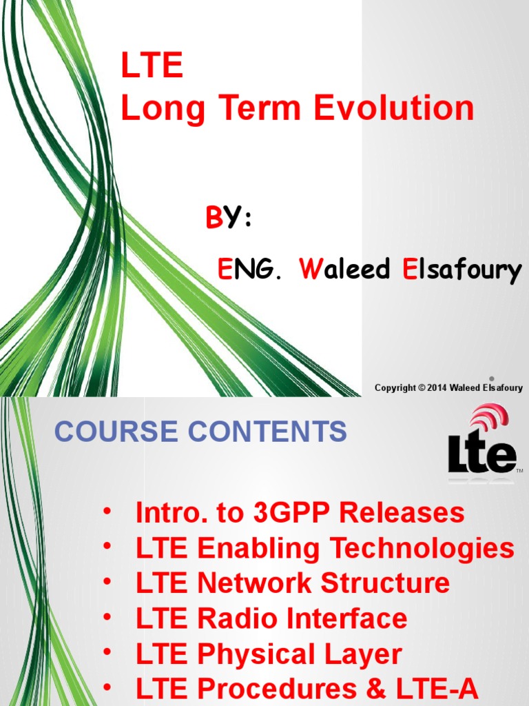 LTE Long Term Evolution: NG. Aleed Lsafoury | PDF