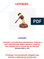 Direito Administrativo II - Slides - Licitação e Contratos Administrativos