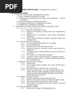 MANAGEMENT SERVICES (MAS) (70) Multiple Choice Questions. 1.0 Management Accounting