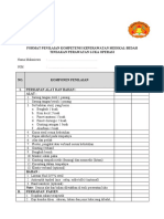 Form Kompetensi Perawatan Luka Operasi Ok