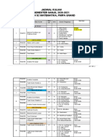 Jadwal Kuliah Ganjil 2020-2021_S2