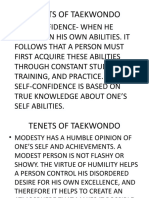 Tenets of Taekwondo