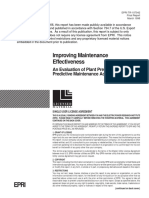 Improving Maintenance Effectiveness Guidelines_ An Evaluation of Plant Preventive and Predictive Maintenance Activities