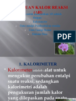 Penentuan Kalor Reaksi