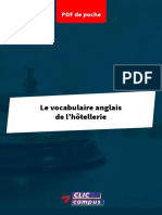 PDF de Poche Vocabulaire Anglais Hotellerie