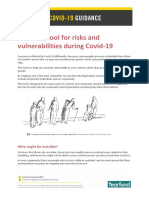 Map risks and vulnerabilities for Covid-19