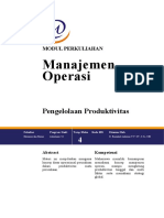 Modul 4. Pengelolaan Produktivitas