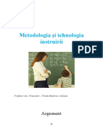 Metodologia Si Tehnologia Instruirii