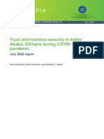 Food and Nutrition Security in Addis Ababa, Ethiopia During COVID-19 Pandemic