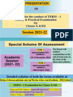 CBSE Class X & XII Term - 1 (Theory & Practical) Examination