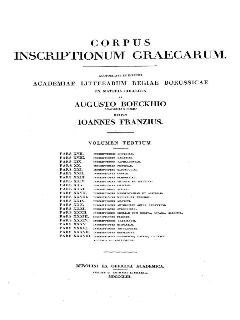 corpus-inscriptionum-graecarum-vol-iii-pts-34-38-addenda-et