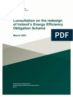 Consultation On The Redesign of Ireland's Energy Efficiency Obligation Scheme