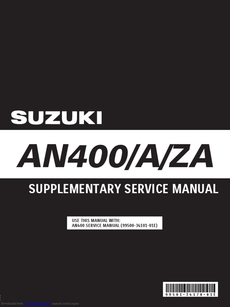 An400-Supplementary Service Manual | PDF | Brake | Transmission