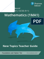 New Topics Teacher Guide: Foundation and Higher Tier