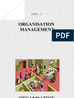 Organisation Management: Unit - I