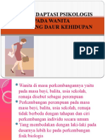 Proses Adaptasi Psikologis Pada Wanita Sepanjang Daur Kehidupan