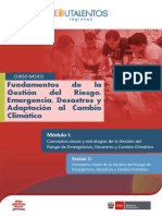 FUNDAMENTOS DE LA GESTION INTEGRAL DEL RIESGO EMERGENCIAS Y DESASTRES