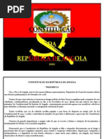 Constituição de República de Angola