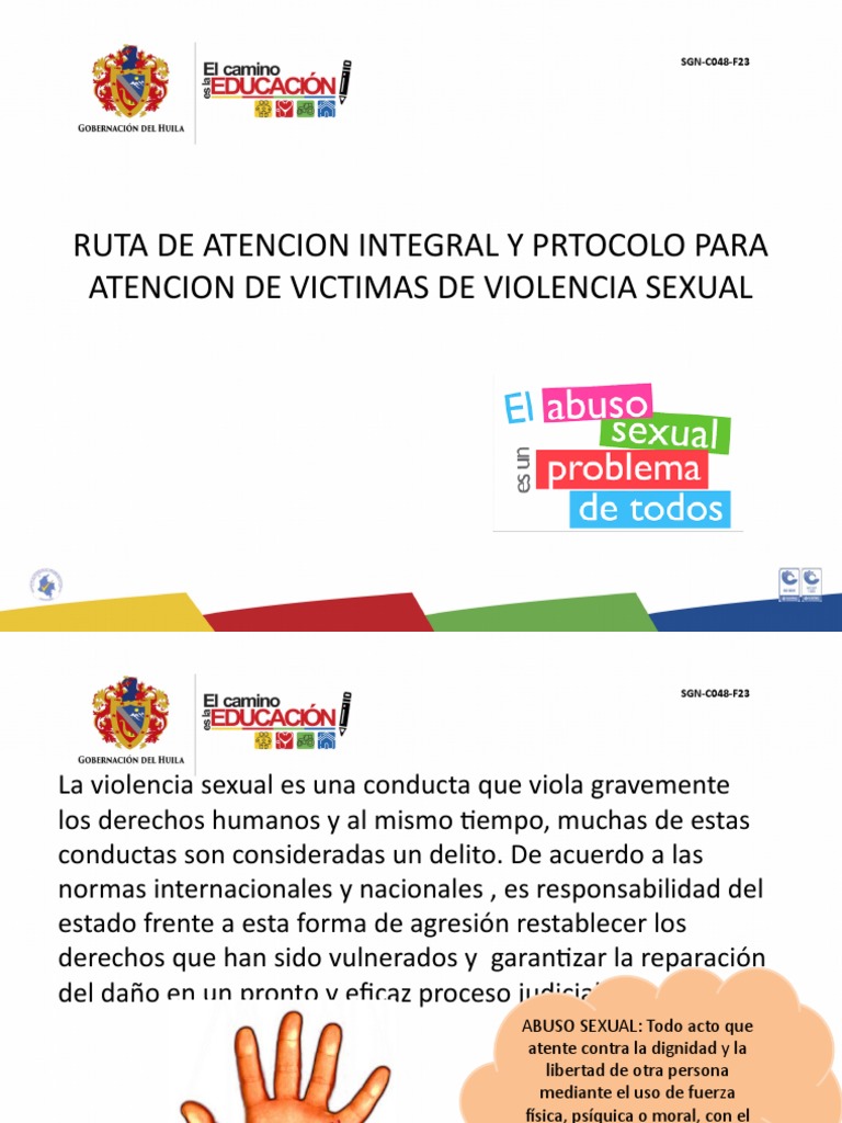 Ruta de Atencion Violencia Sexual y Ataque Con Agente Quimico ...